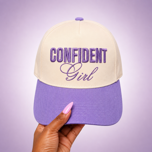 Confident Girl Cap – Purple