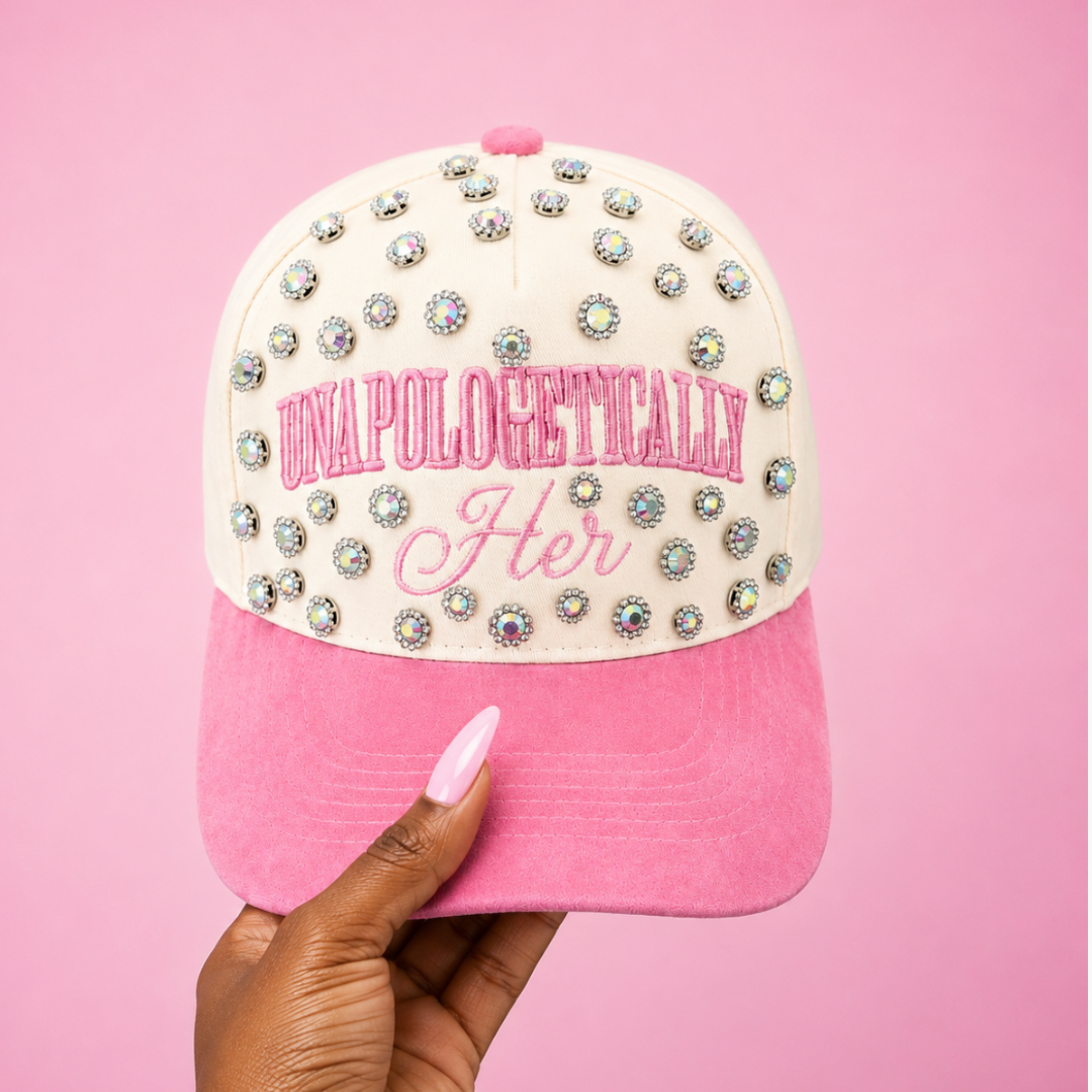 Bling Unapologetically Her Cap – Pink
