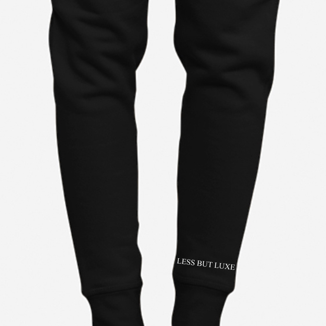 Less But Luxe Joggers - Black