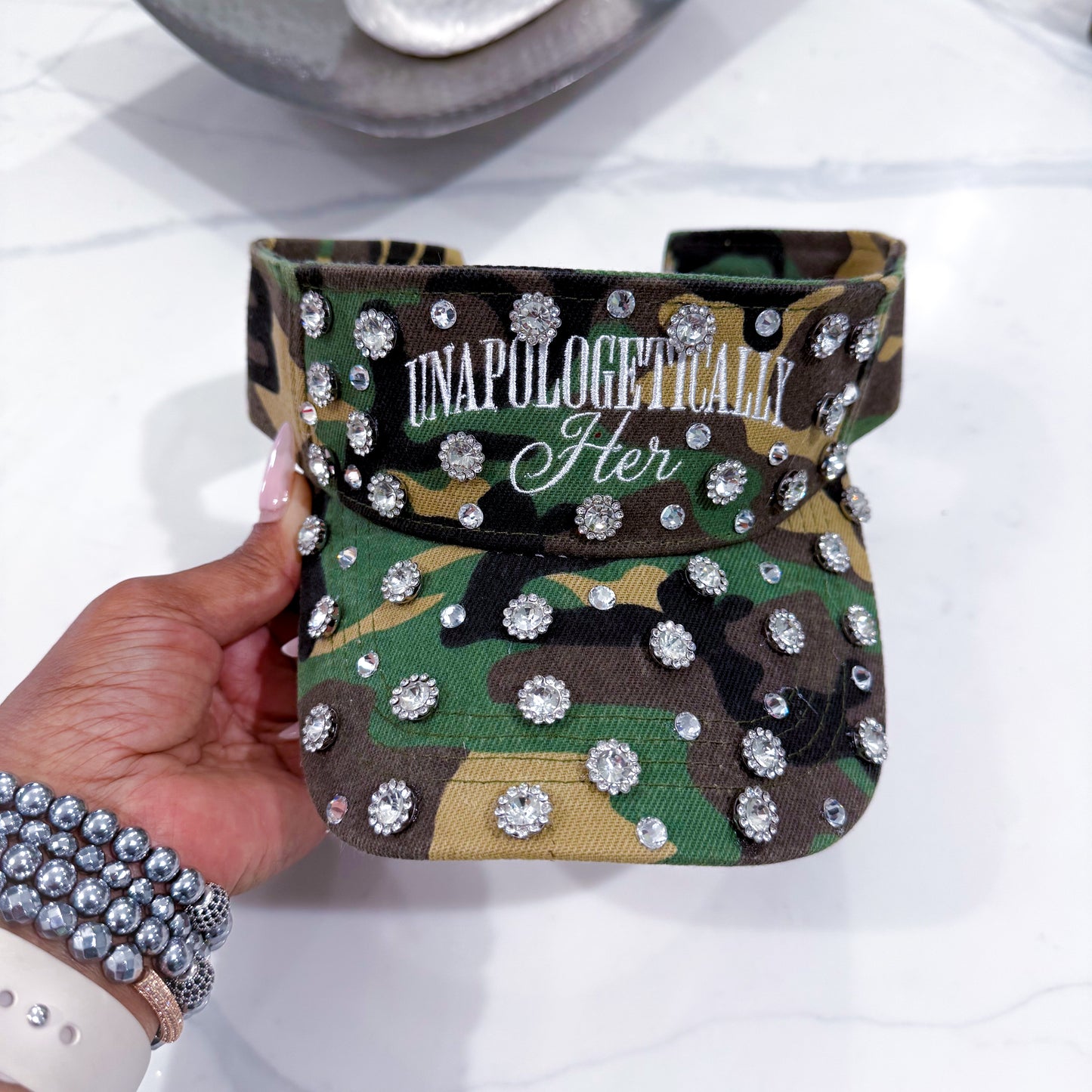 Bling Unapologetically Her Camo Confidence Visor
