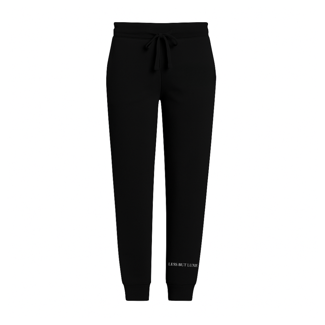 Less But Luxe Joggers - Black