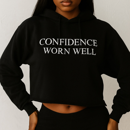Confidence Worn Well Cropped Hoodie