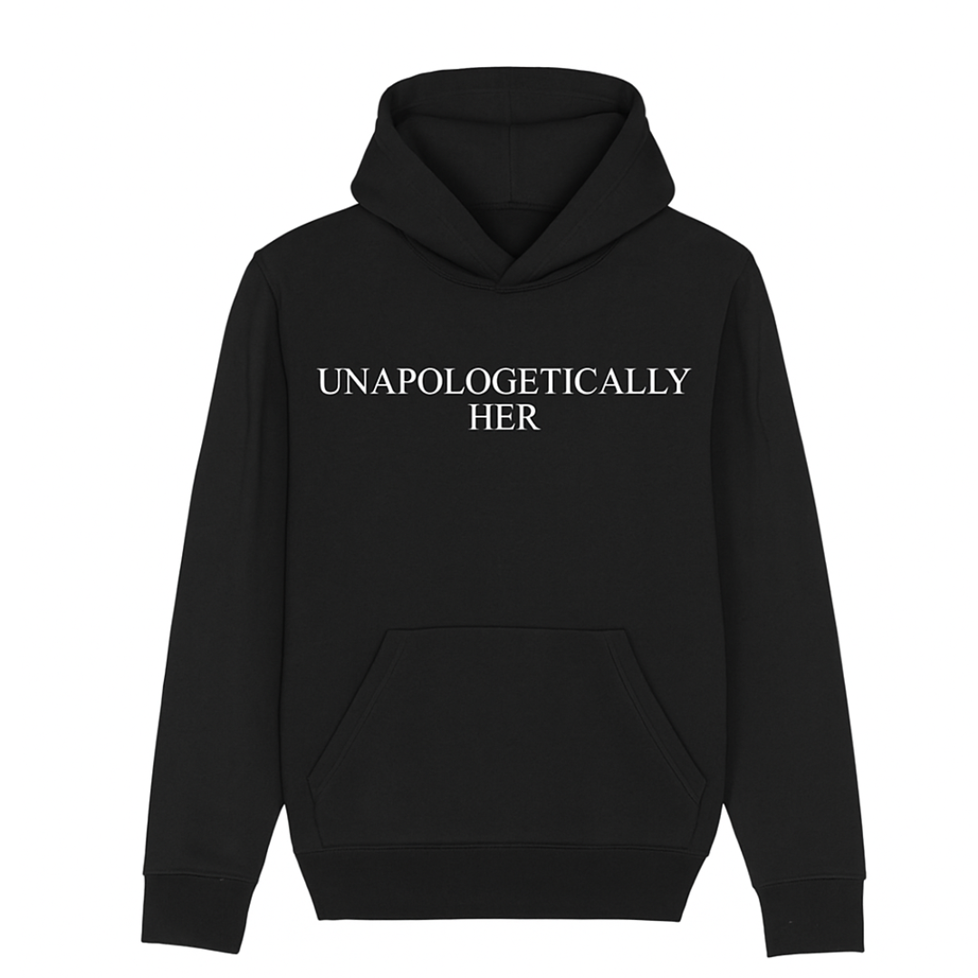 Unapologetically Her Hoodie – Black